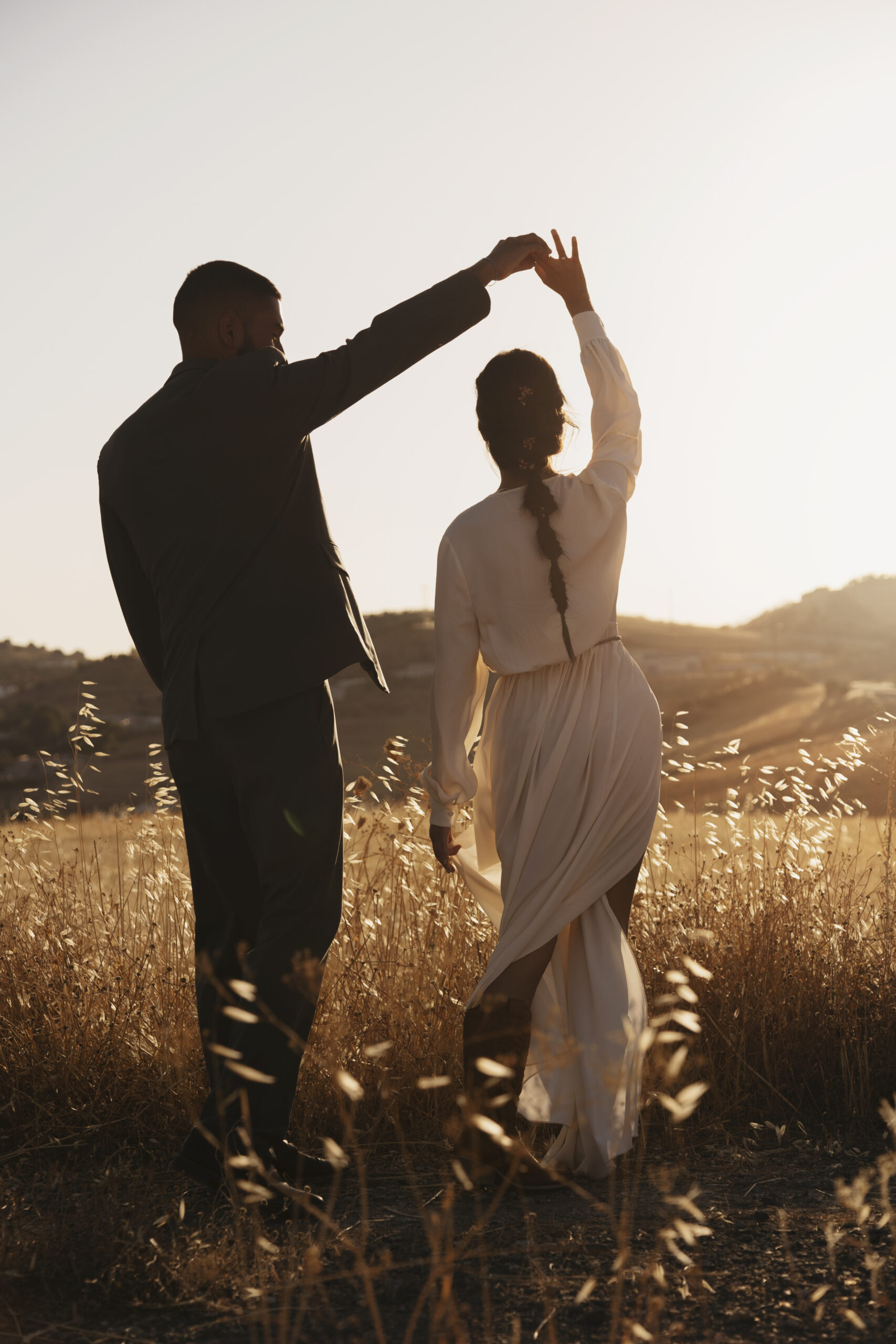 Coloured Couple dancing outside at their wedding after completing their Pre Marital Counselling Program.